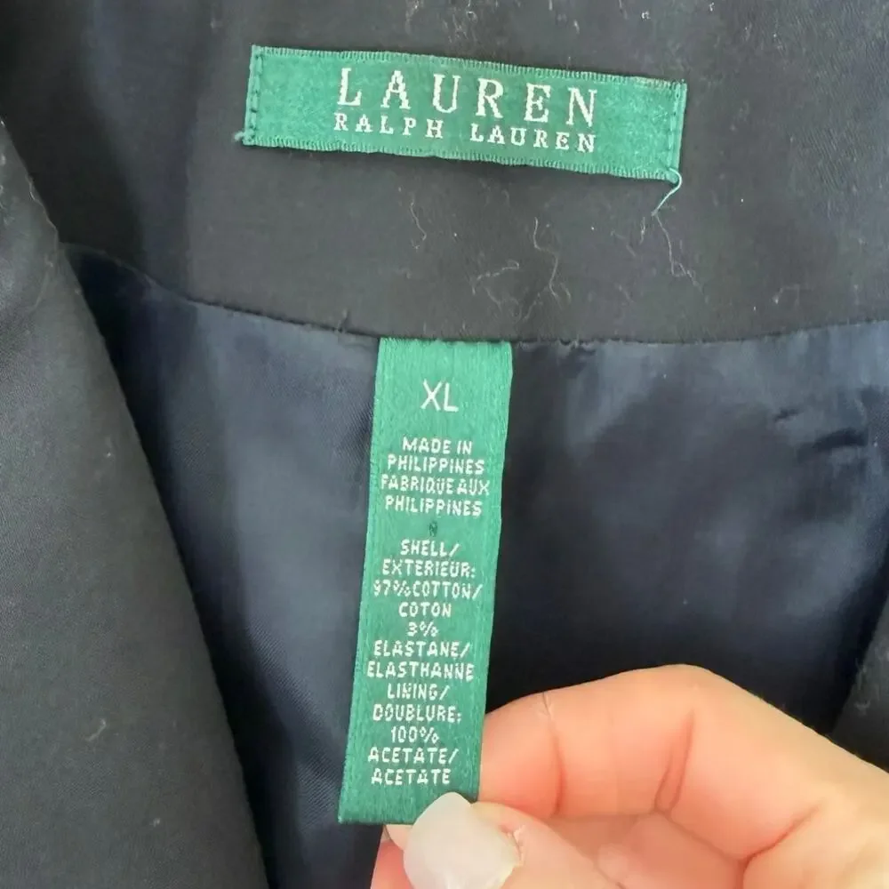 Ralph Lauren Black Gold Crest Blazer Sz XL Kids